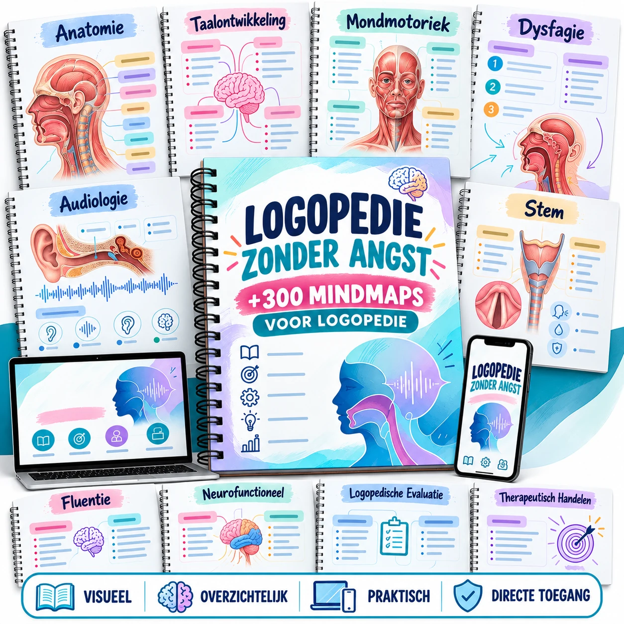 Logopedie Zonder Angst met meer dan 300 mindmaps