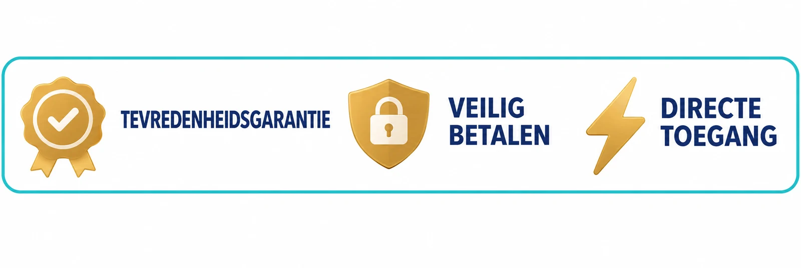 Tevredenheidsgarantie, veilig betalen en directe toegang